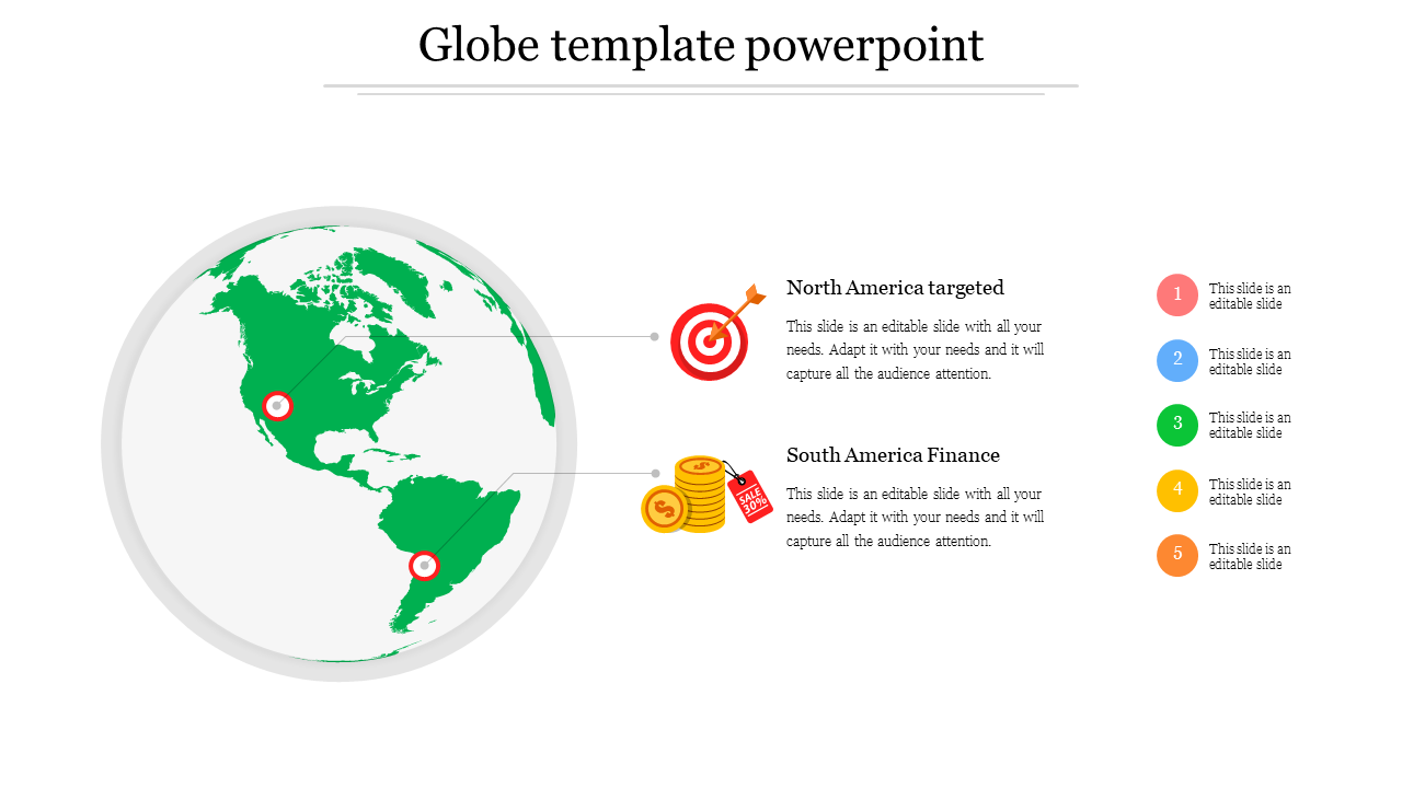 Globe template powerpoint